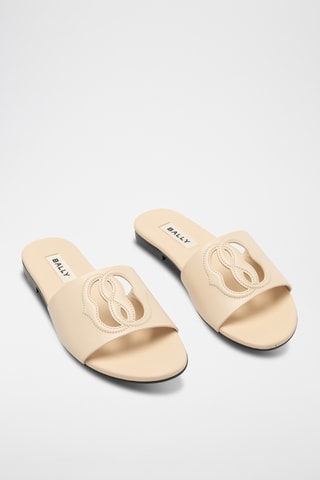 Sandalias de piel - Beige