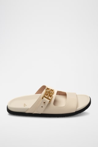 Sandalias de piel - Beige