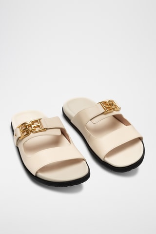 Sandalias de piel - Beige