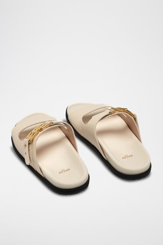 Sandalias de piel - Beige