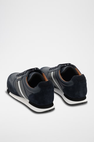 Zapatillas de piel bovina - Azul marino