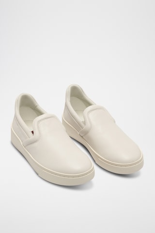 Slip-on de piel bovina - Blanco