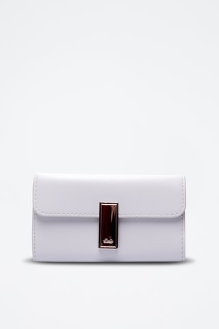 Cartera de piel bovina - Blanco