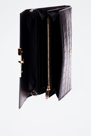 Bolso de mano de piel bovina - Negro