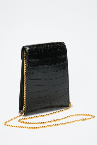Bandolera de piel bovina - Negro