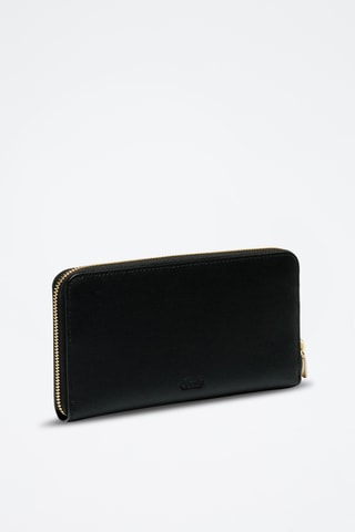Cartera de piel bovina - Negro