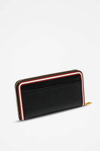 Cartera de piel - Negro