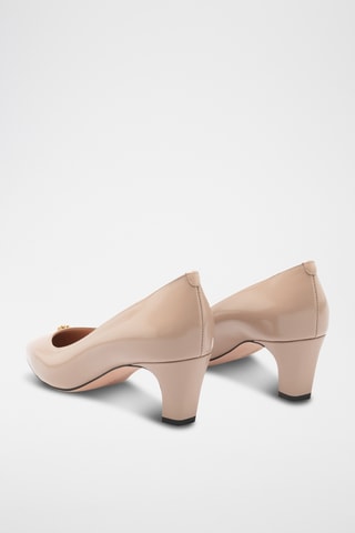 Zapatos de piel bovina de tacón - Nude