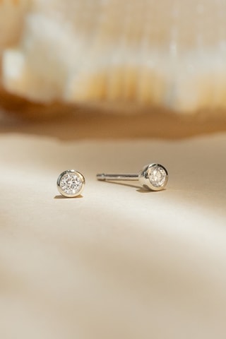 Puces - Or blanc et diamants