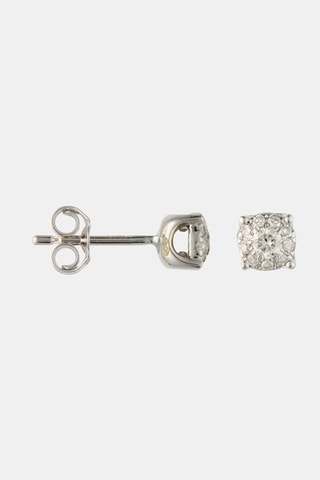 Pendientes Brillant Luciana - Oro blanco y diamantes