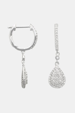 Boucles d’oreilles Princesse Stella - Or blanc et diamants