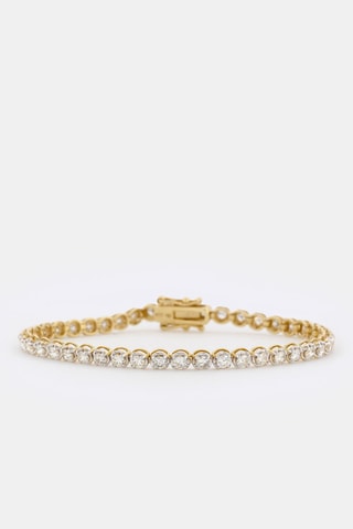 Bracelet rivière - Or jaune et diamants