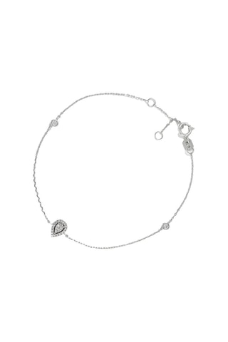 Bracelet - 
Or blanc et diamants