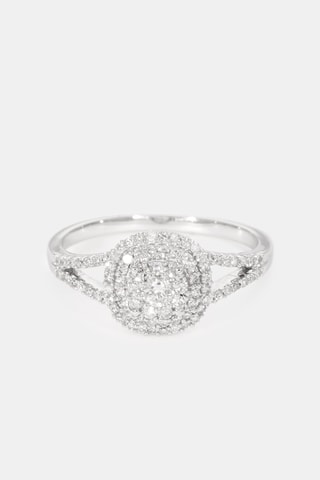 Bague Kavala - Or blanc et diamants 