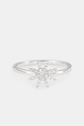 Bague Stella - Or blanc et diamants