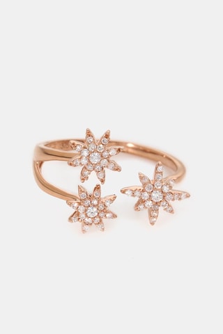 Bague Bouquet glacé - Or rose et diamants