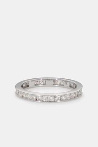 Bague Tour Complet Princière - Or blanc et diamants