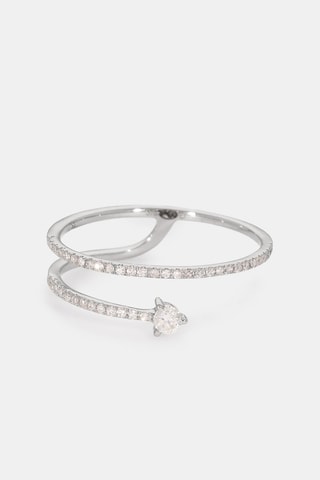 Bague San Diego - Or blanc et diamants
