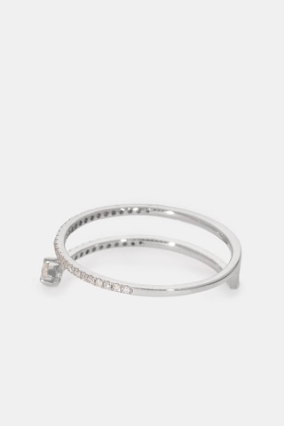 Bague San Diego - Or blanc et diamants