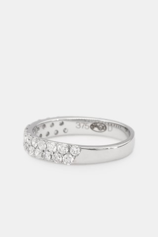 Bague Alliance Pureté - Or blanc et diamants