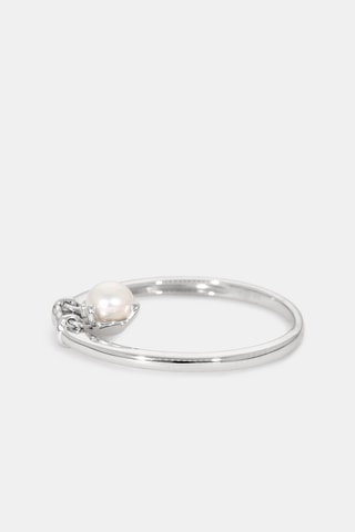 Bague Dazzling Pearl - Or blanc et diamants
