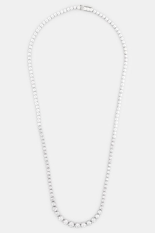 Collier Cascade - Or blanc et diamants
