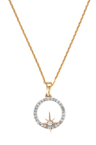 Pendentif Polaris - Or jaune et diamants