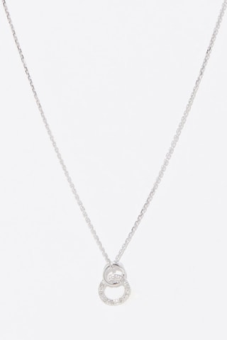 Pendentif Etreinte - Or blanc et diamants