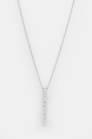 Pendentif Rangé 9 Diamants - Or blanc et diamants