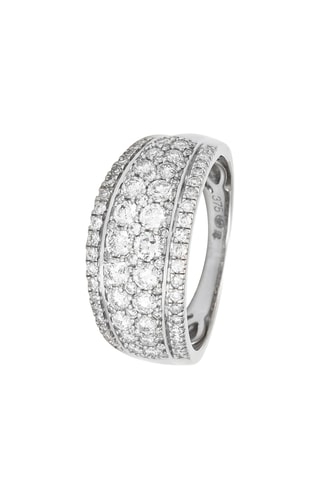 Bague Chemin de diamants - Or blanc et diamants