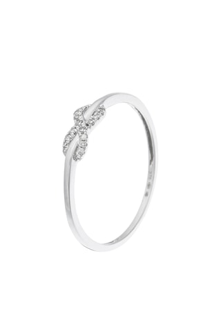 Bague Brillant Infini - Or blanc et diamants