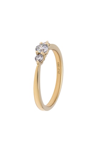 Anillo Seshat - Oro amarillo y diamantes