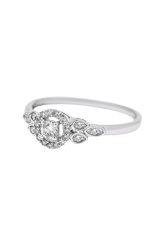 Bague - Or blanc et diamants