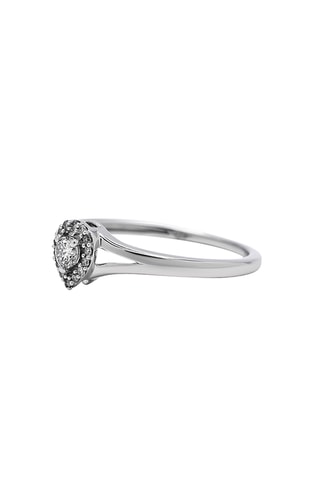 Bague - Or blanc et diamants