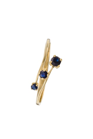 Bague Filante - Or jaune et saphirs