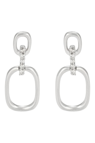 Boucles d'oreilles Arte - Or blanc et diamants