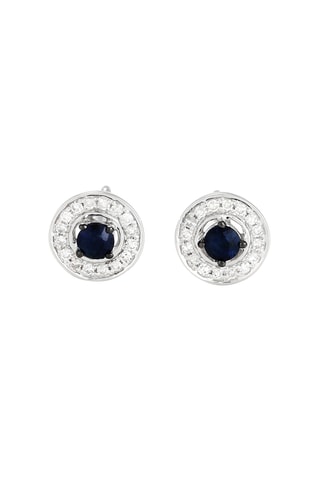Dormilonas Corinne - Oro blanco, diamantes y zafiro