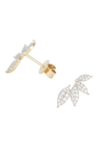Puces Loane - Or jaune et diamants