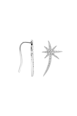 Boucles d'oreilles - Or blanc et diamants