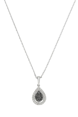 Pendentif Milia - Or blanc et diamants