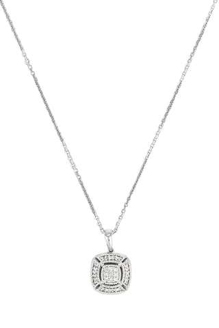 Pendentif Signora - Or blanc et diamants