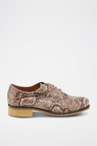 Derbies - Beige y burdeos