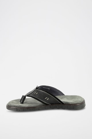 Sandalias de piel Noumea - Negro