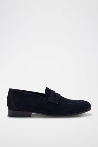 Mocasines de piel Gustavo - Azul marino