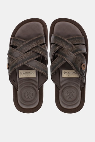 Sandalias Cartago Fiji Essencial Slide -  Marrón