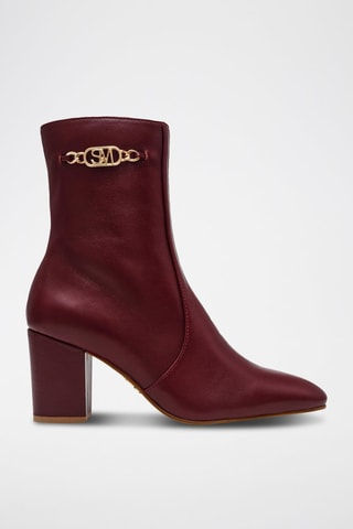 Botines de piel Geneeva - Burdeos