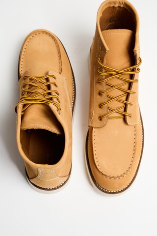 Botines de nobuk Veron - Camel