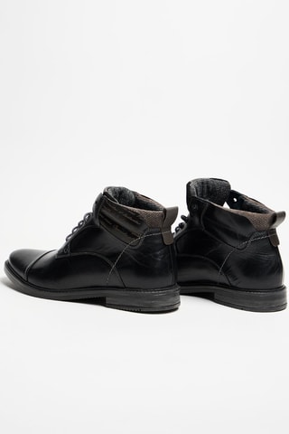 Botines de piel Veron - Negro