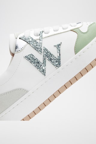 Zapatillas con plataforma Calie - Blanco