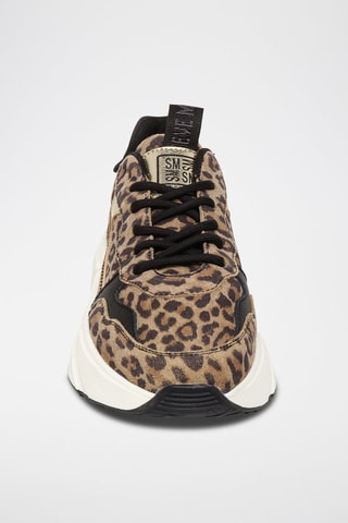 Zapatillas con plataforma en nubuck Starlyn - Beige